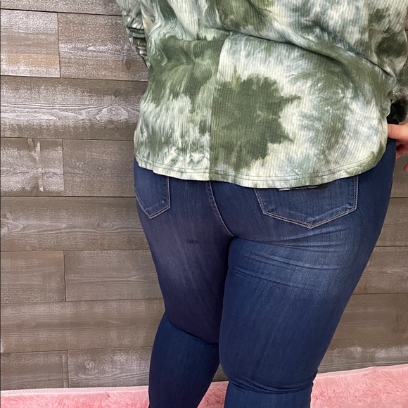 NEW Umgee Plus Olive Mix Tie Dye Top XL-2XL - Picture 8 of 15